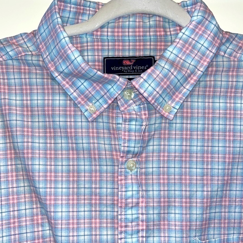 𝅺Vineyard Vines plaid long sleeve button down shirt Classic Fit Murray XXL - Picture 2 of 9